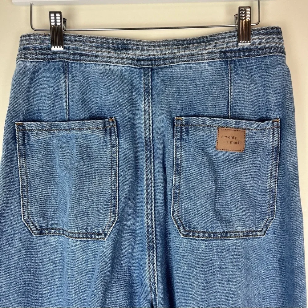 seventy + mochi Marie Jeans in Summer Vintage size 28 sailor high rise wide leg